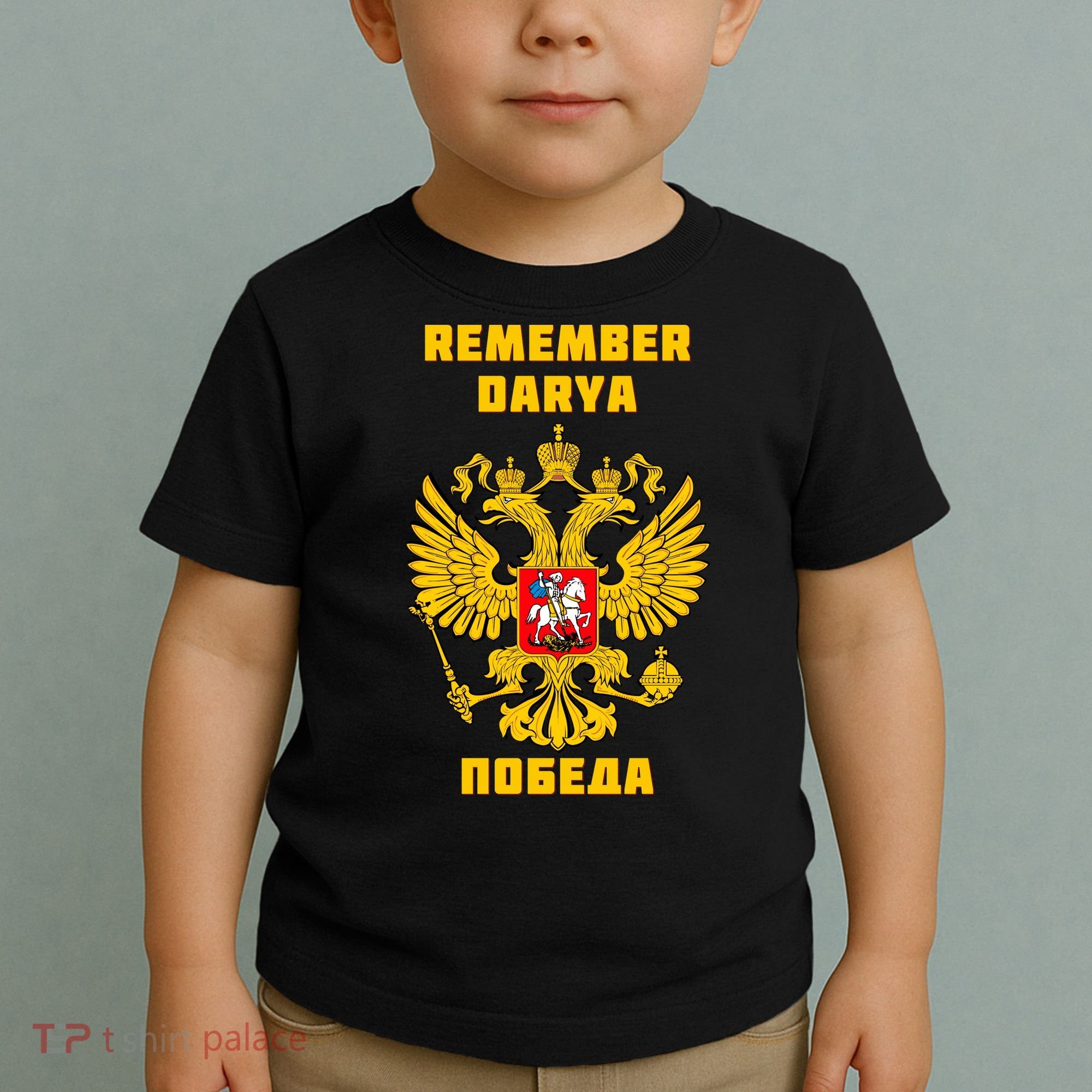 Darya Dugina Russia Imperial Eagle Russian Orthodox Flag Toddler T-Shirt