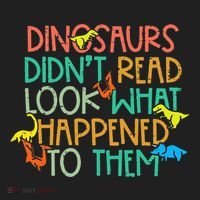 Dinosaurs Didnt Read Funny Book Lover teacher Hat thumb 2