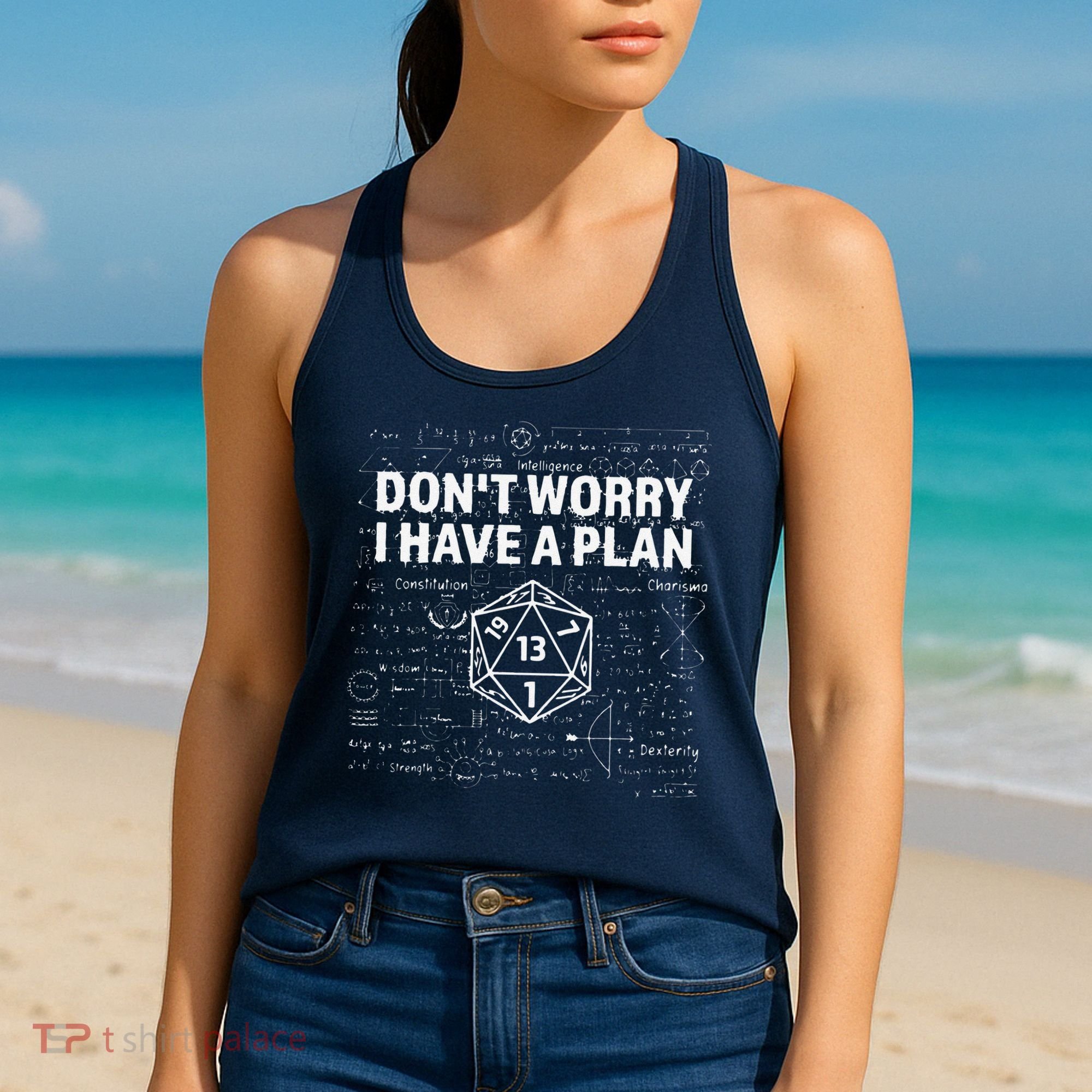 D.20 Dice Roll 1 Funny Dungeon Gamer Critical Fail Dragon Women's Tank Top
