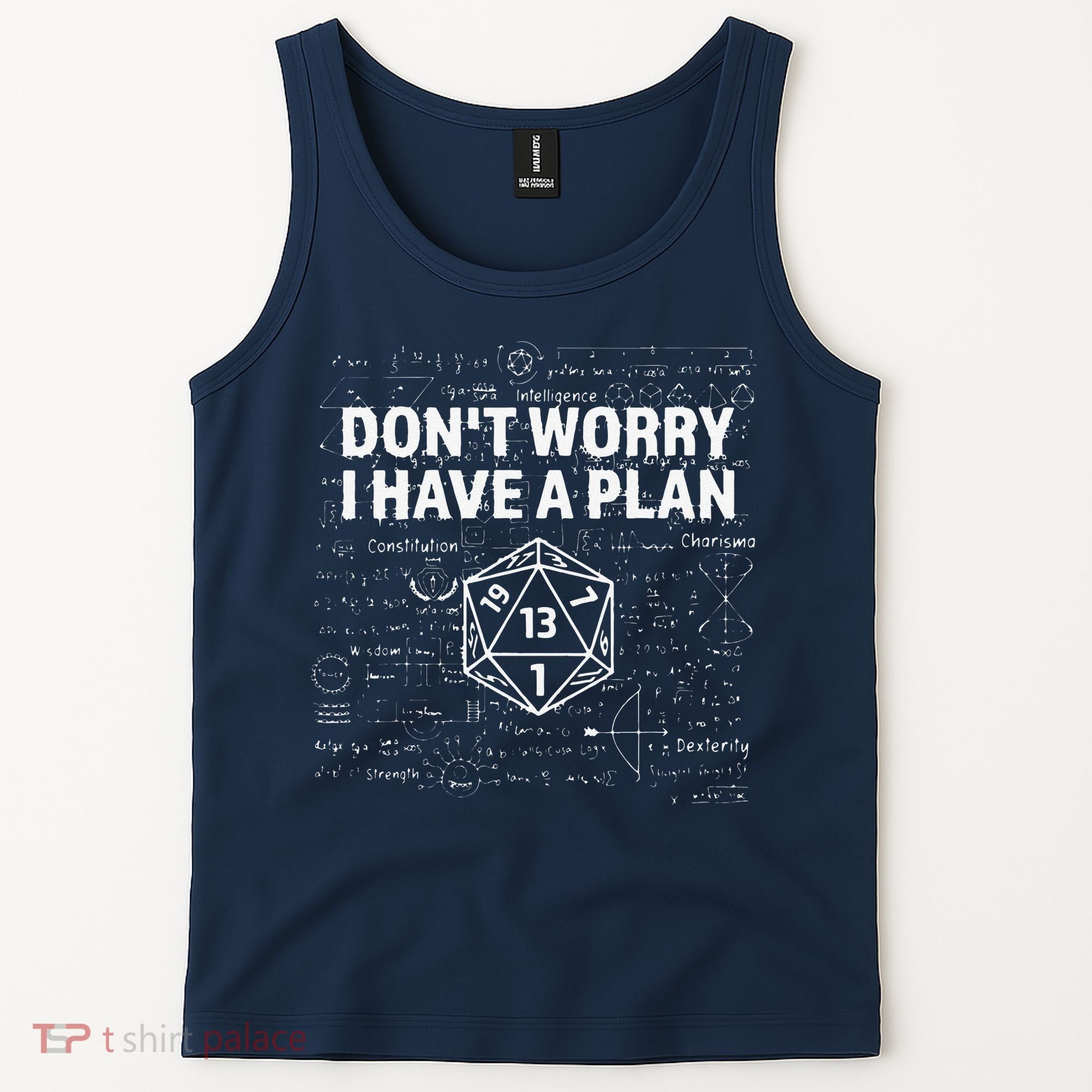 D.20 Dice Roll 1 Funny Dungeon Gamer Critical Fail Dragon Tank Top