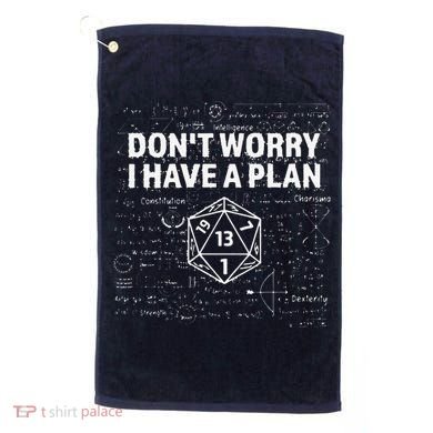 D.20 Dice Roll 1 Funny Dungeon Gamer Critical Fail Dragon Golf Towel