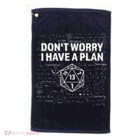 D.20 Dice Roll 1 Funny Dungeon Gamer Critical Fail Dragon Golf Towel thumb 0