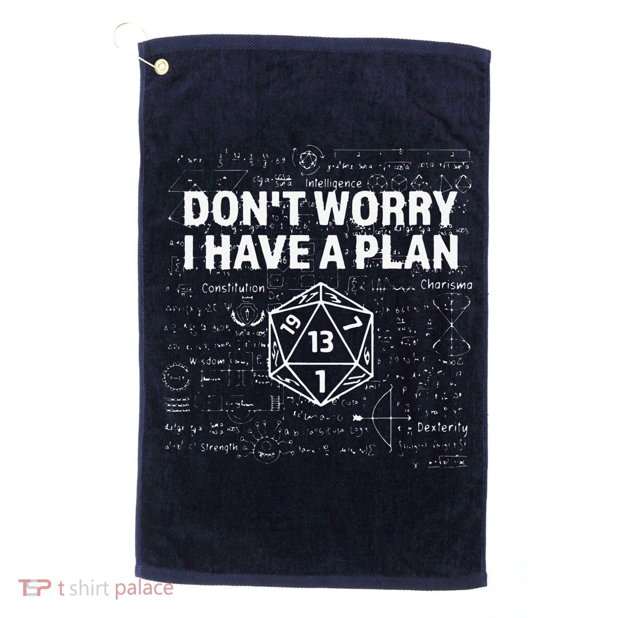 D.20 Dice Roll 1 Funny Dungeon Gamer Critical Fail Dragon Golf Towel