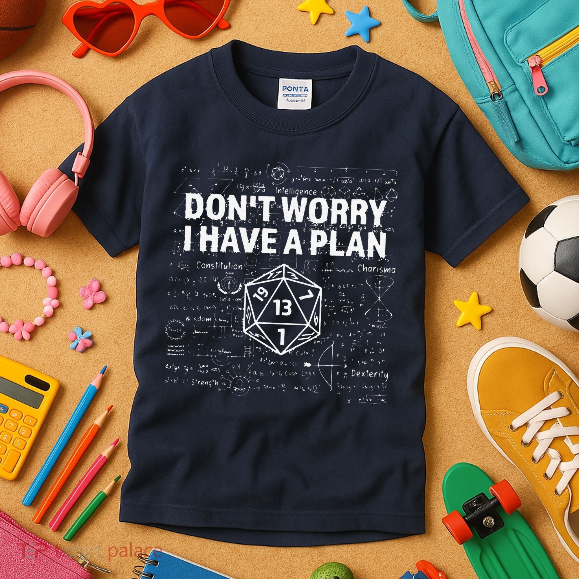 D.20 Dice Roll 1 Funny Dungeon Gamer Critical Fail Dragon Kids T-Shirt