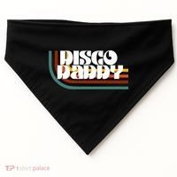 Disco Daddy Retro Matching 60s 70s Party Fathers Day USA-Made Doggie Bandana thumb 0