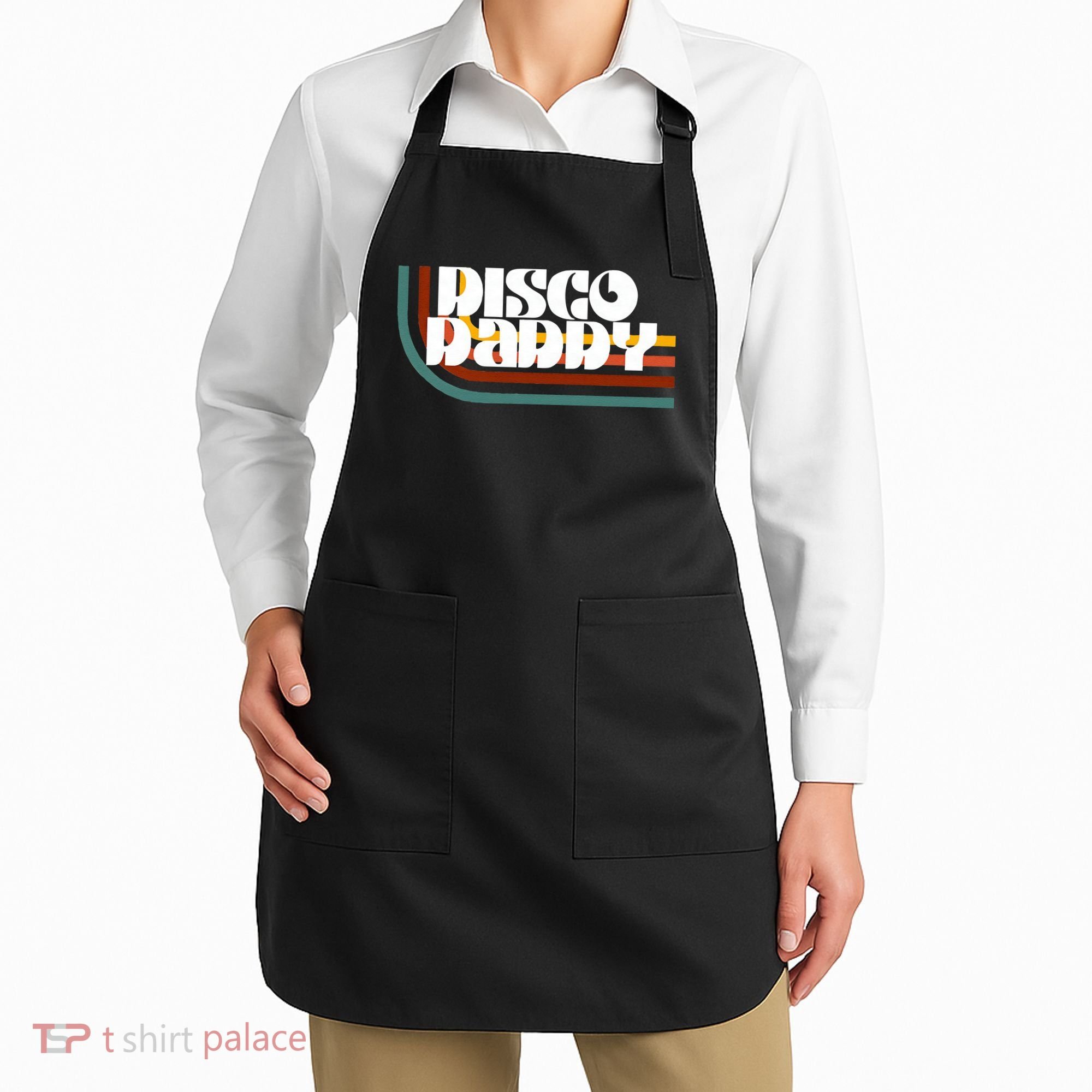 Disco Daddy Retro Matching 60s 70s Party Fathers Day Apron