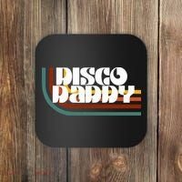 Disco Daddy Retro Matching 60s 70s Party Fathers Day Coaster thumb 0