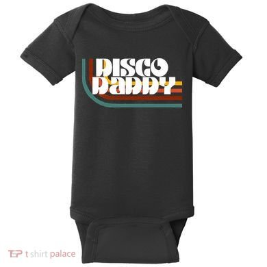 Disco Daddy Retro Matching 60s 70s Party Fathers Day Baby Bodysuit