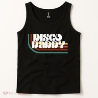 Disco Daddy Retro Matching 60s 70s Party Fathers Day Tank Top thumb 2
