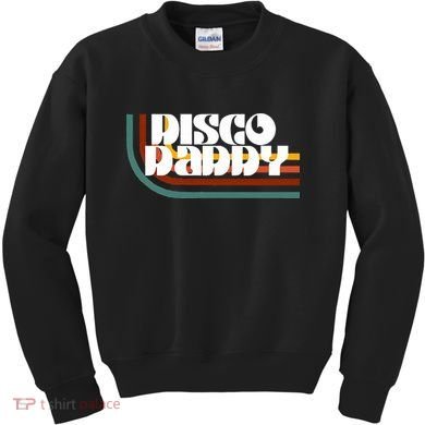 Disco Daddy Retro Matching 60s 70s Party Fathers Day Kids Sweatshirt