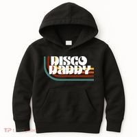 Disco Daddy Retro Matching 60s 70s Party Fathers Day Kids Hoodie thumb 0