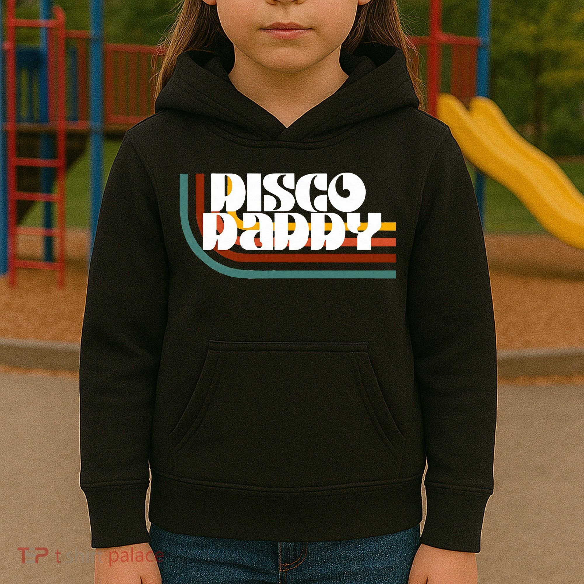 Disco Daddy Retro Matching 60s 70s Party Fathers Day Kids Hoodie