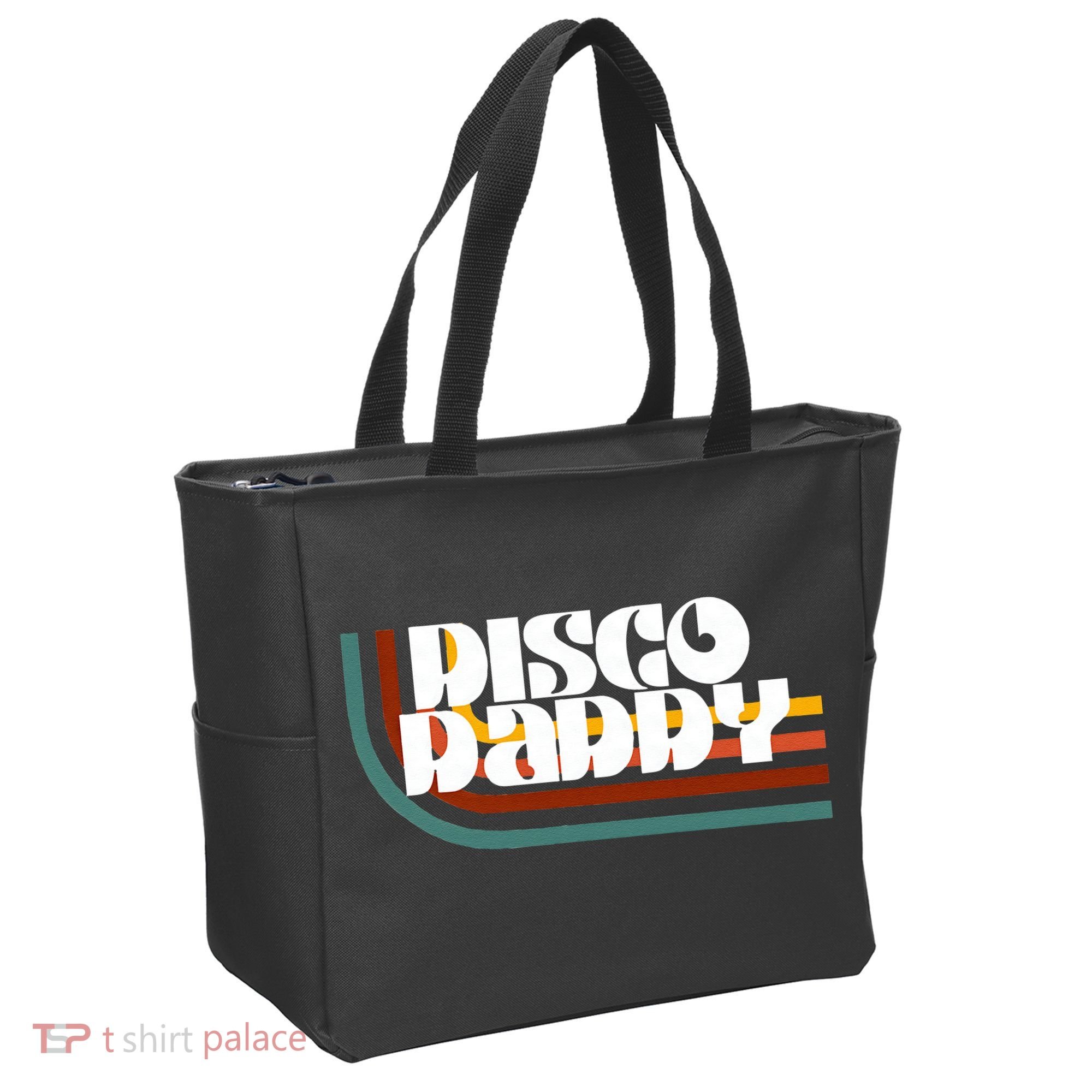 Disco Daddy Retro Matching 60s 70s Party Fathers Day Tote Bag