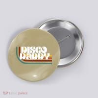 Disco Daddy Retro Matching 60s 70s Party Fathers Day Button thumb 0
