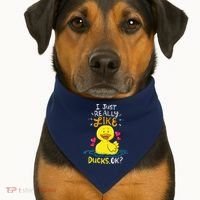 Duck Ducks Rubber USA-Made Doggie Bandana thumb 1