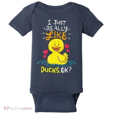 Duck Ducks Rubber Baby Bodysuit