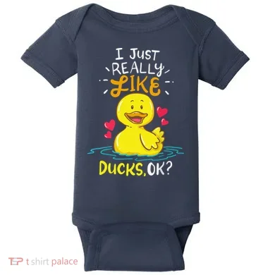 Duck Ducks Rubber Baby Bodysuit