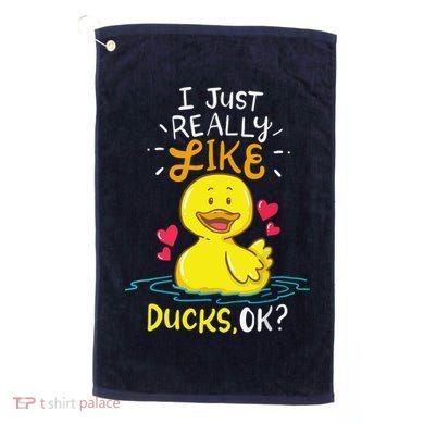 Duck Ducks Rubber Golf Towel