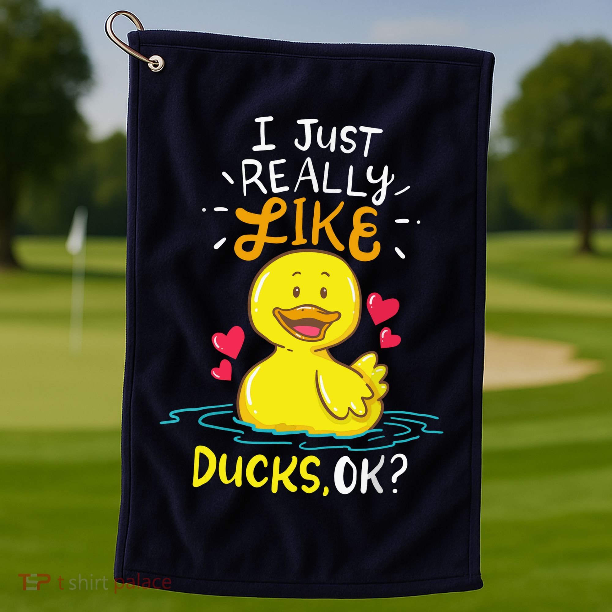 Duck Ducks Rubber Golf Towel