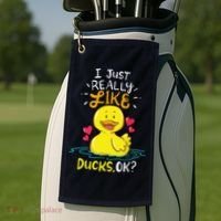 Duck Ducks Rubber Golf Towel thumb 2