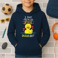 Duck Ducks Rubber Kids Hoodie thumb 2