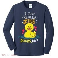 Duck Ducks Rubber Kids Long Sleeve Shirt thumb 0