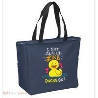 Duck Ducks Rubber Tote Bag thumb 2