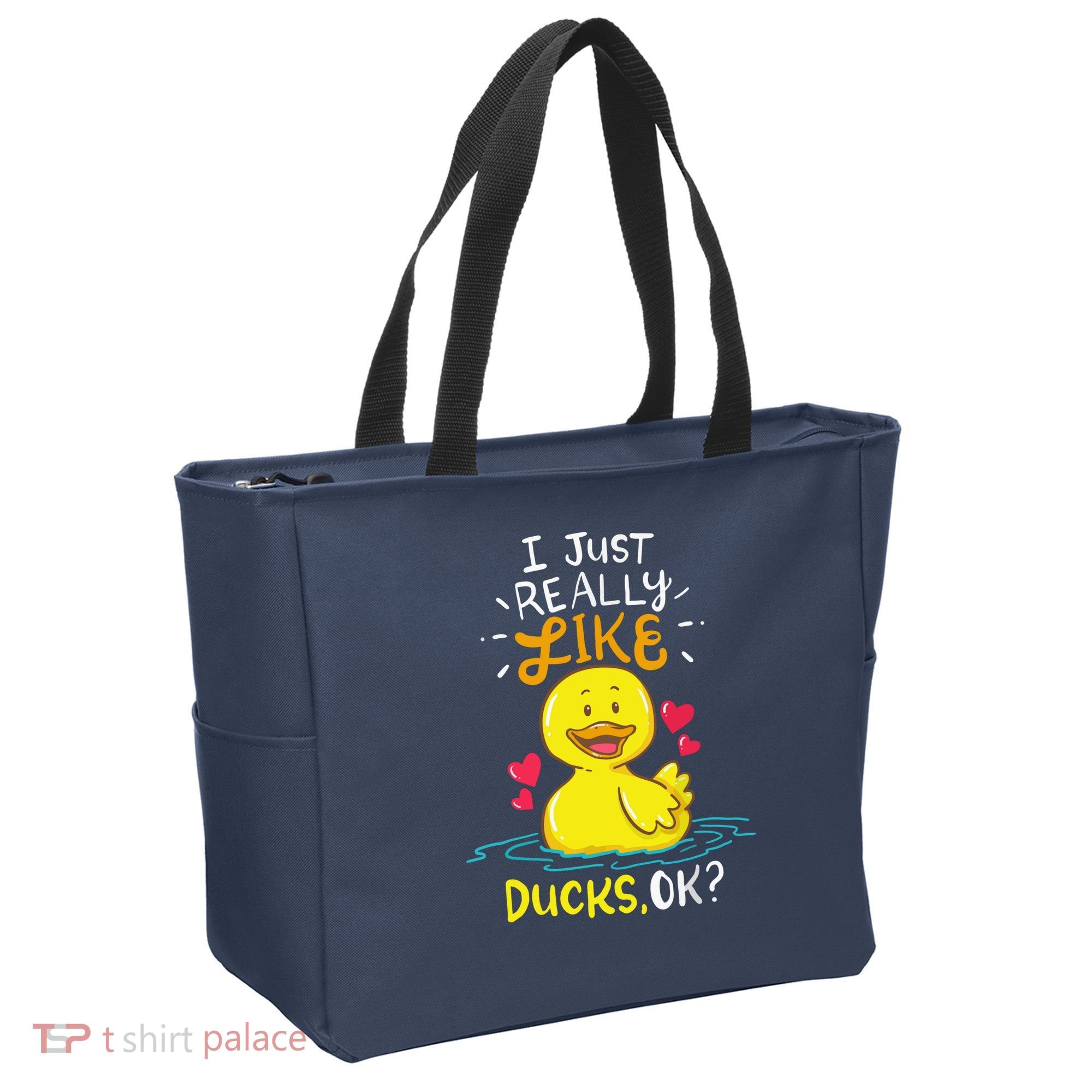 Duck Ducks Rubber Tote Bag