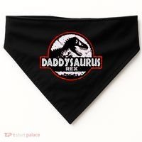 Dinosaur Daddysaurus Rex Father Day For Dad Funny Gifts Idea USA-Made Doggie Bandana thumb 0