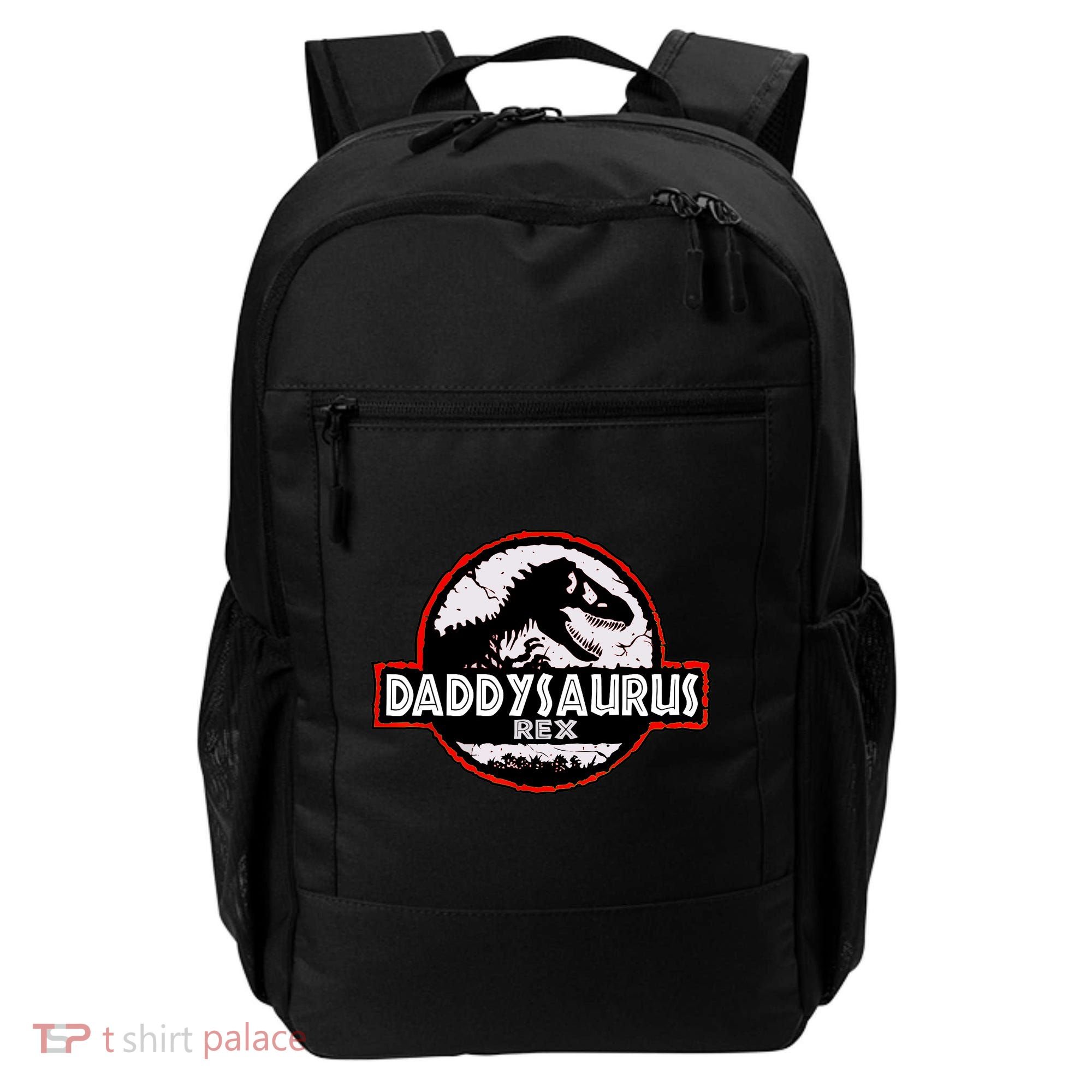 Dinosaur Daddysaurus Rex Father Day For Dad Funny Gifts Idea Backpack