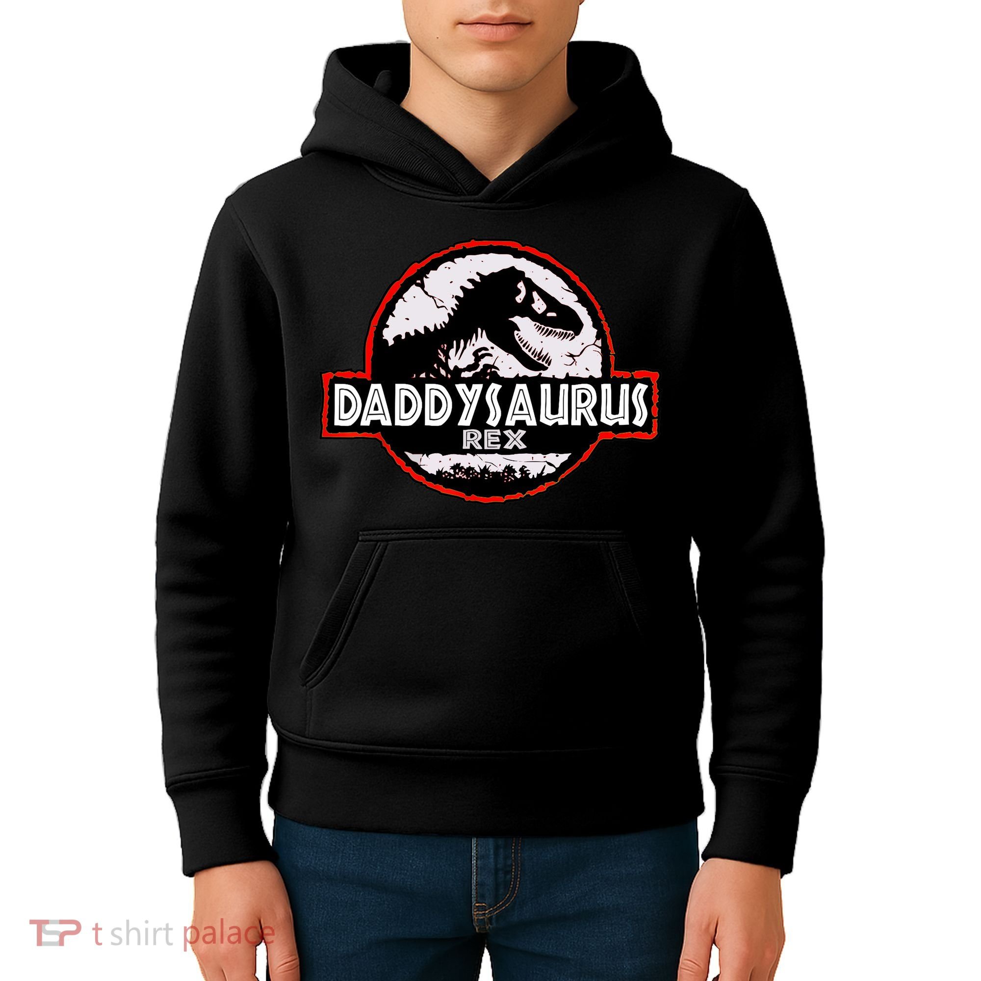 Dinosaur Daddysaurus Rex Father Day For Dad Funny Gifts Idea Kids Hoodie
