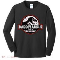 Dinosaur Daddysaurus Rex Father Day For Dad Funny Gifts Idea Kids Long Sleeve Shirt thumb 0