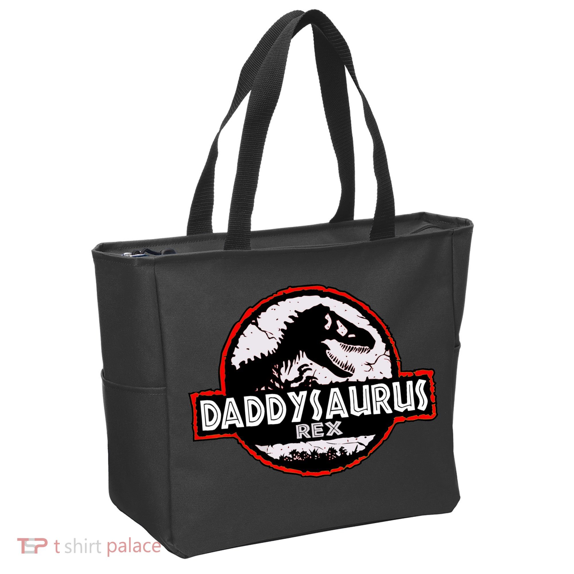 Dinosaur Daddysaurus Rex Father Day For Dad Funny Gifts Idea Tote Bag