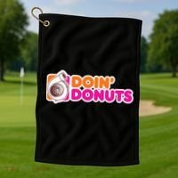 Doin Donuts Racing Fast Car Golf Towel thumb 1