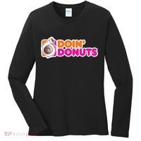 Doin Donuts Racing Fast Car Women's Long Sleeve Shirt thumb 0