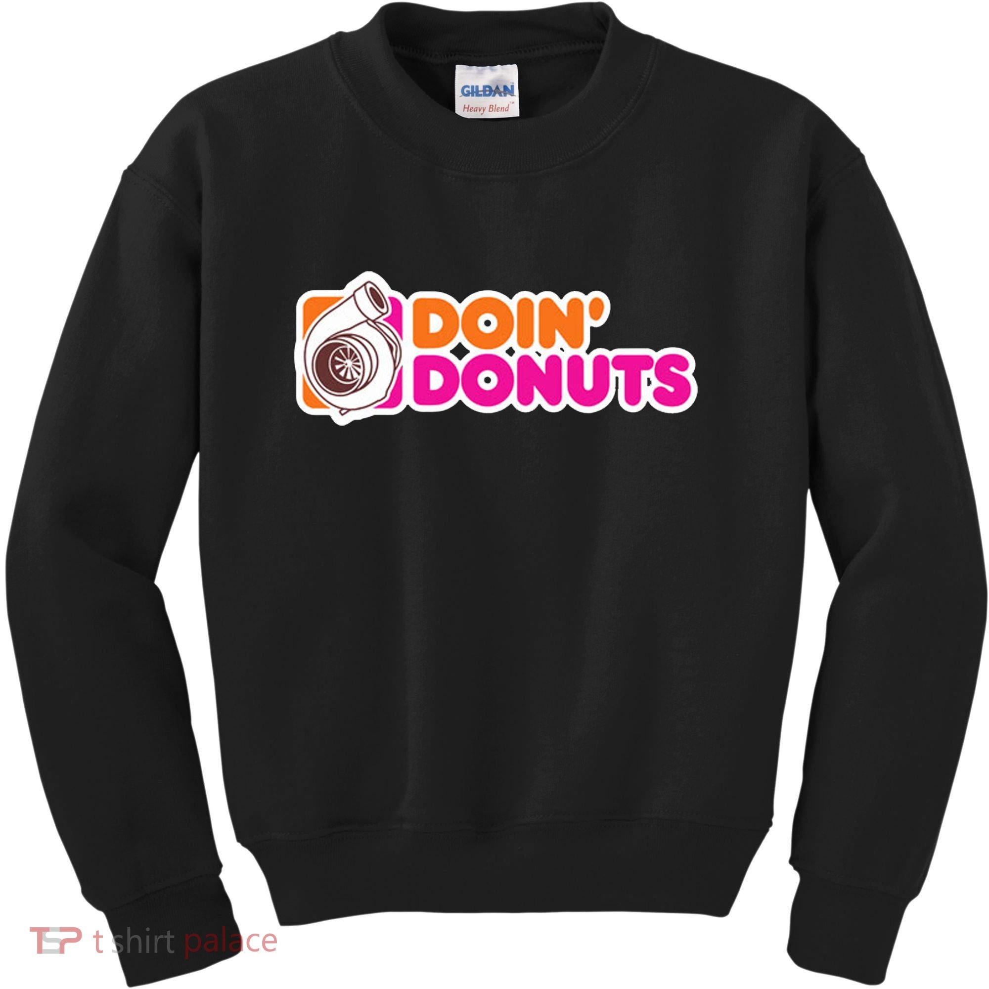Doin Donuts Racing Fast Car Kids Sweatshirt