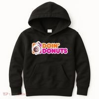 Doin Donuts Racing Fast Car Kids Hoodie thumb 0