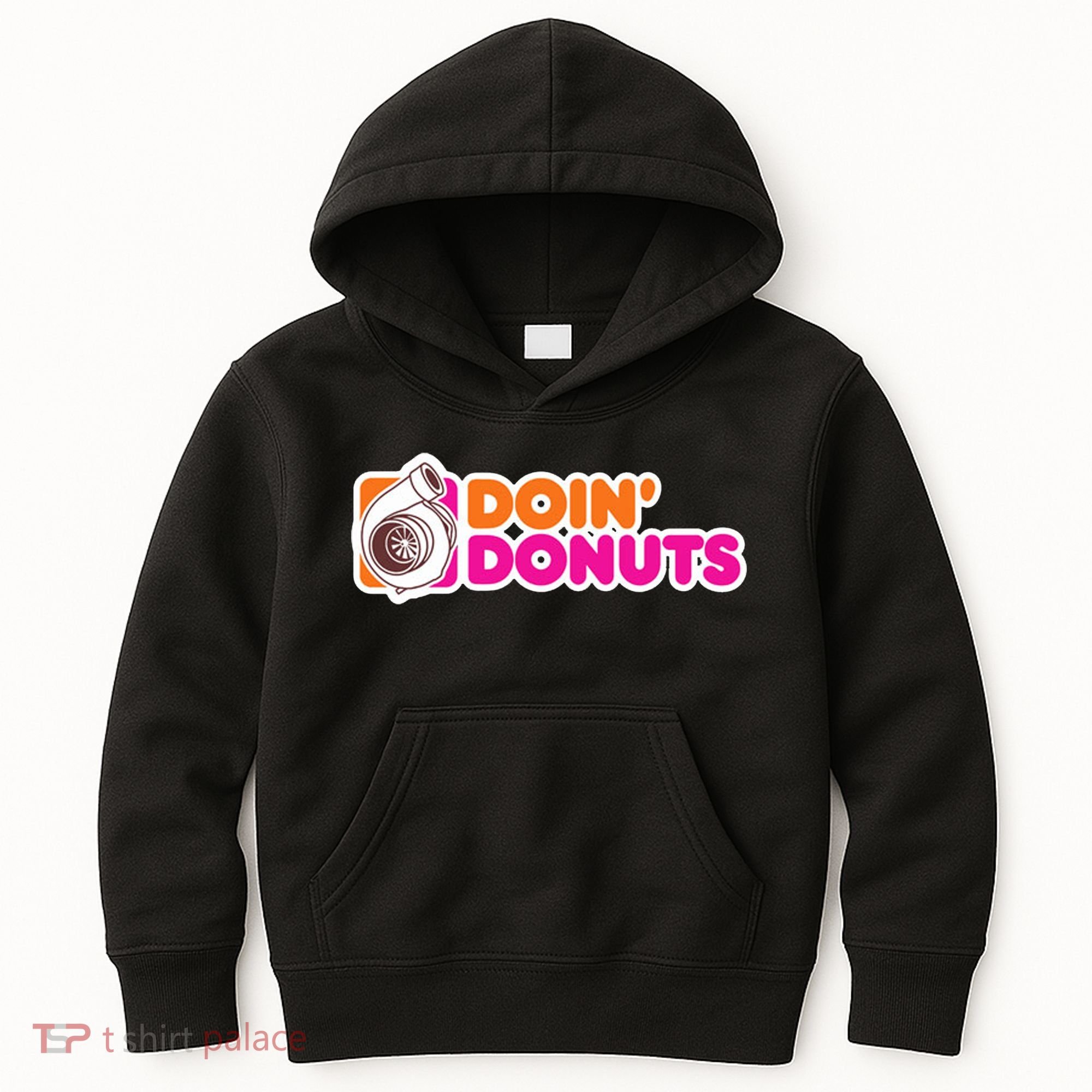 Doin Donuts Racing Fast Car Kids Hoodie