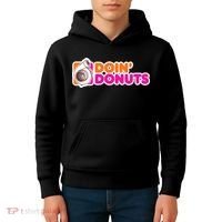 Doin Donuts Racing Fast Car Kids Hoodie thumb 4