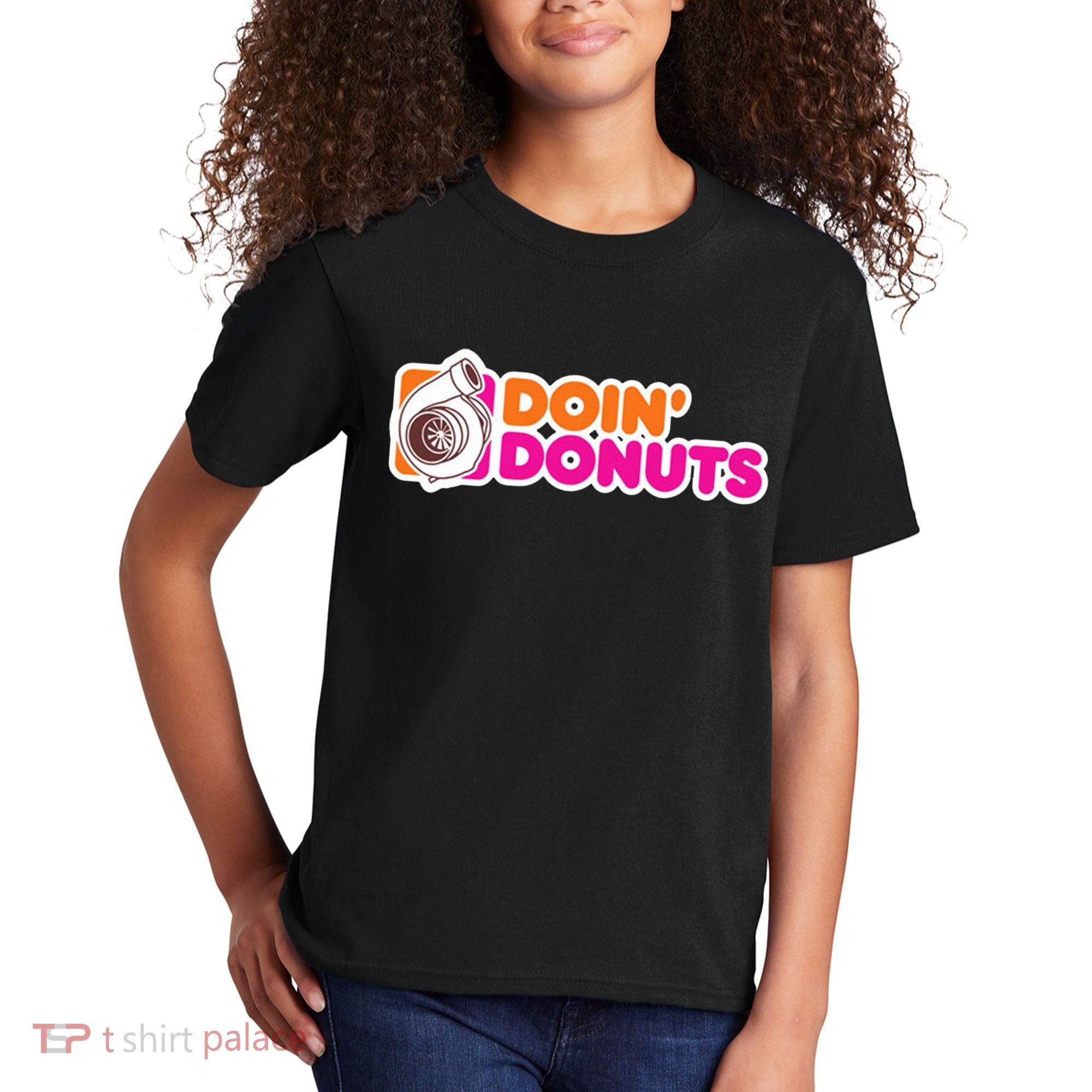 Doin Donuts Racing Fast Car Kids T-Shirt