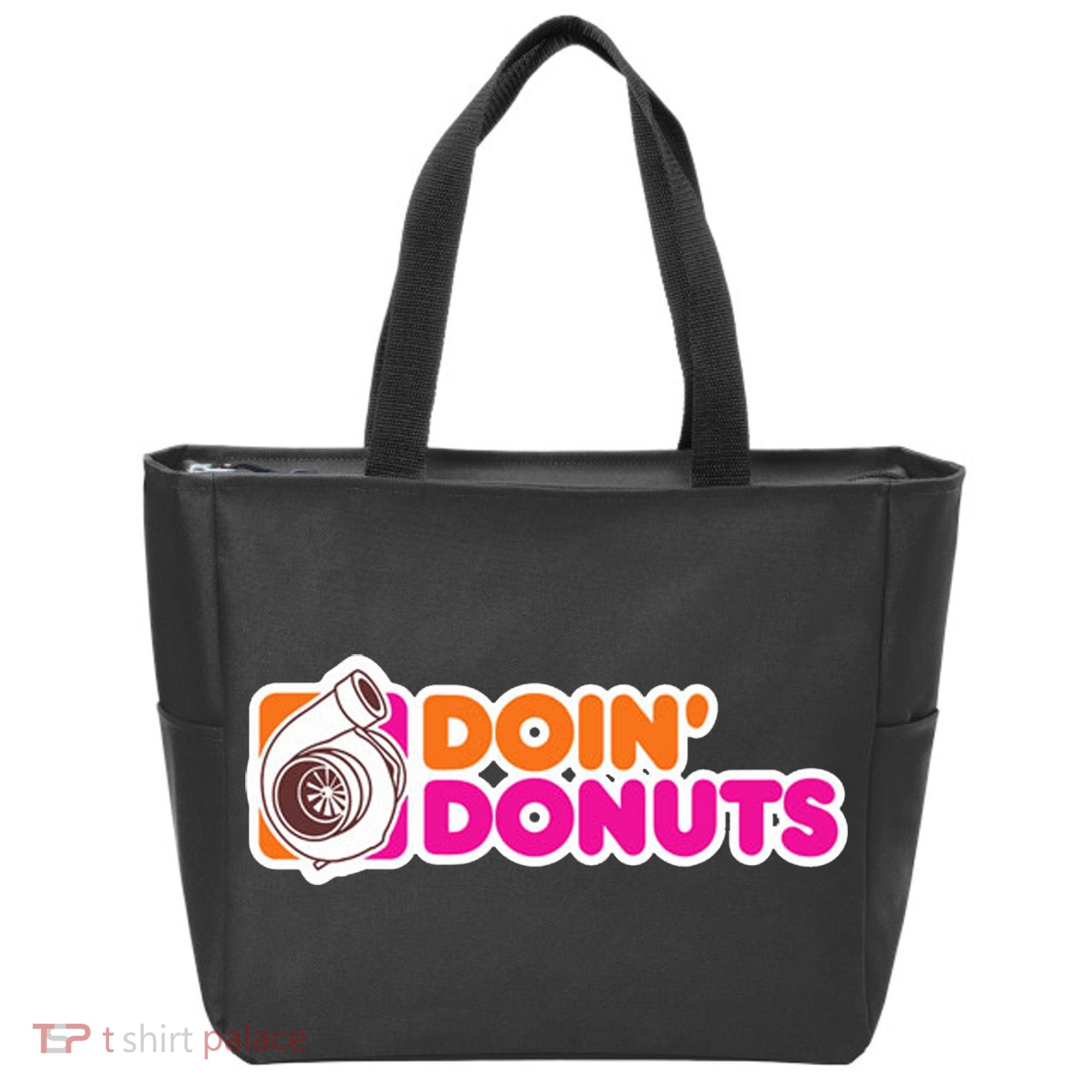 Doin Donuts Racing Fast Car Tote Bag