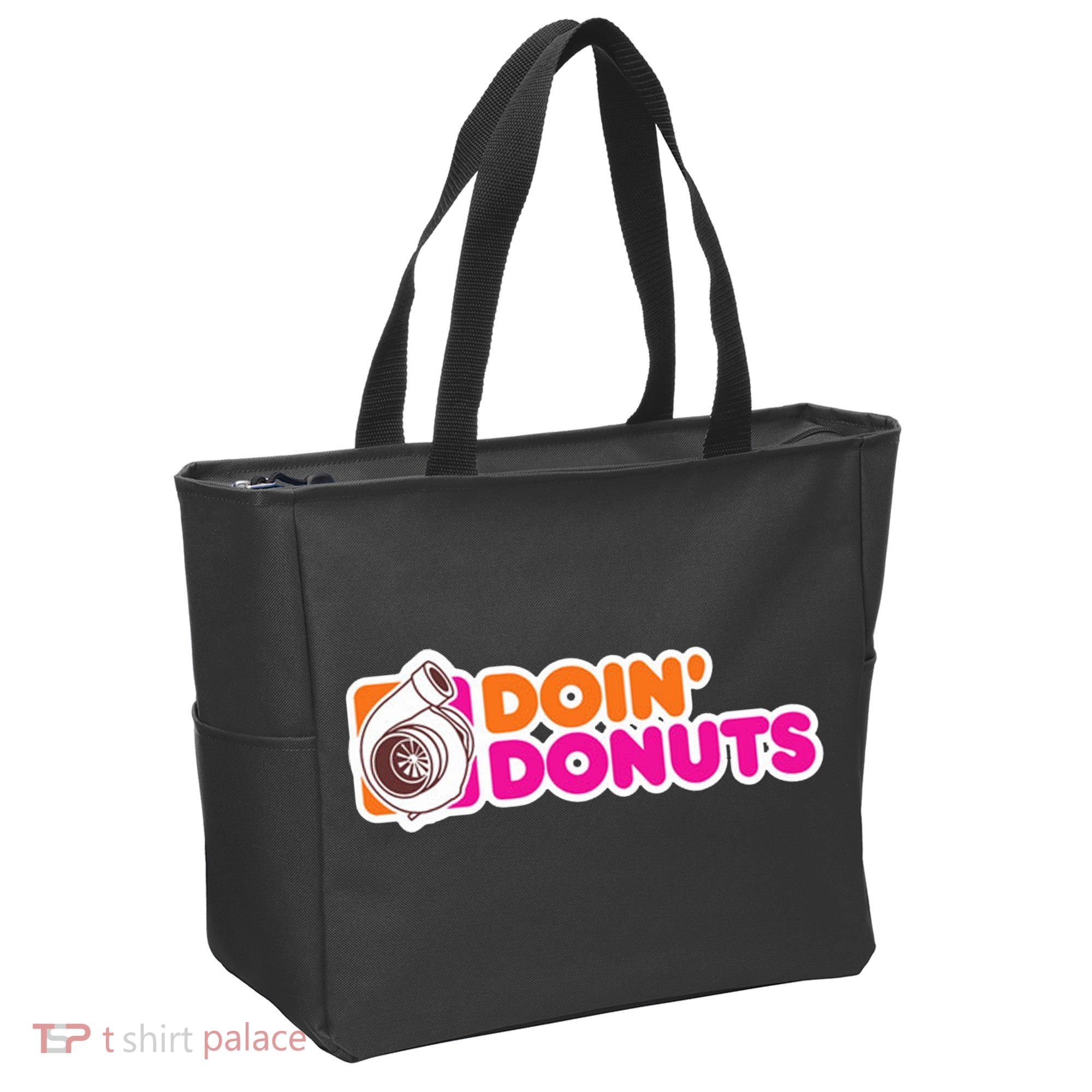 Doin Donuts Racing Fast Car Tote Bag