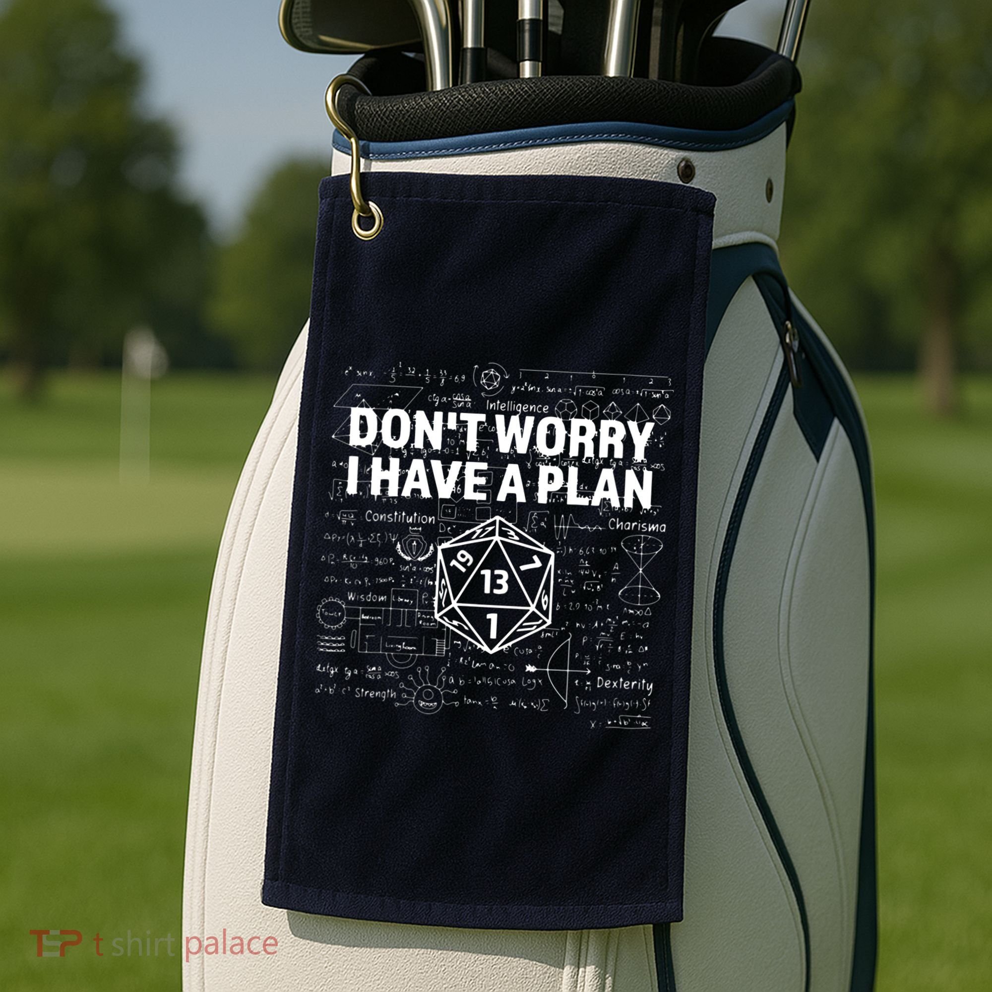 D.20 Dice Roll 1 Funny Dungeon Gamer Critical Fail Dragon Golf Towel
