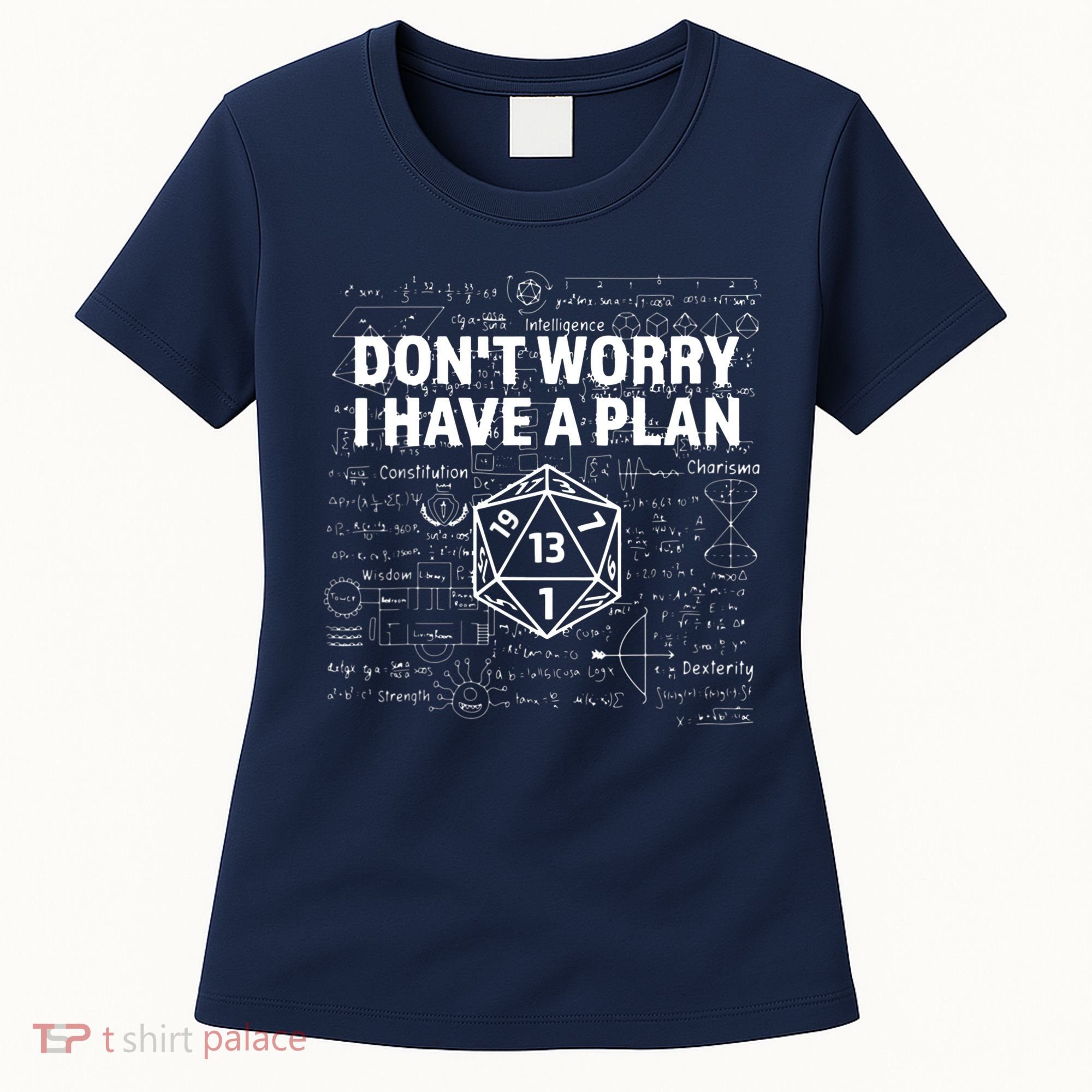 D.20 Dice Roll 1 Funny Dungeon Gamer Critical Fail Dragon Women's T-Shirt