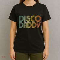 Disco Daddy Retro 60s 70s Party Costume Dad Fathers Day T-Shirt thumb 4