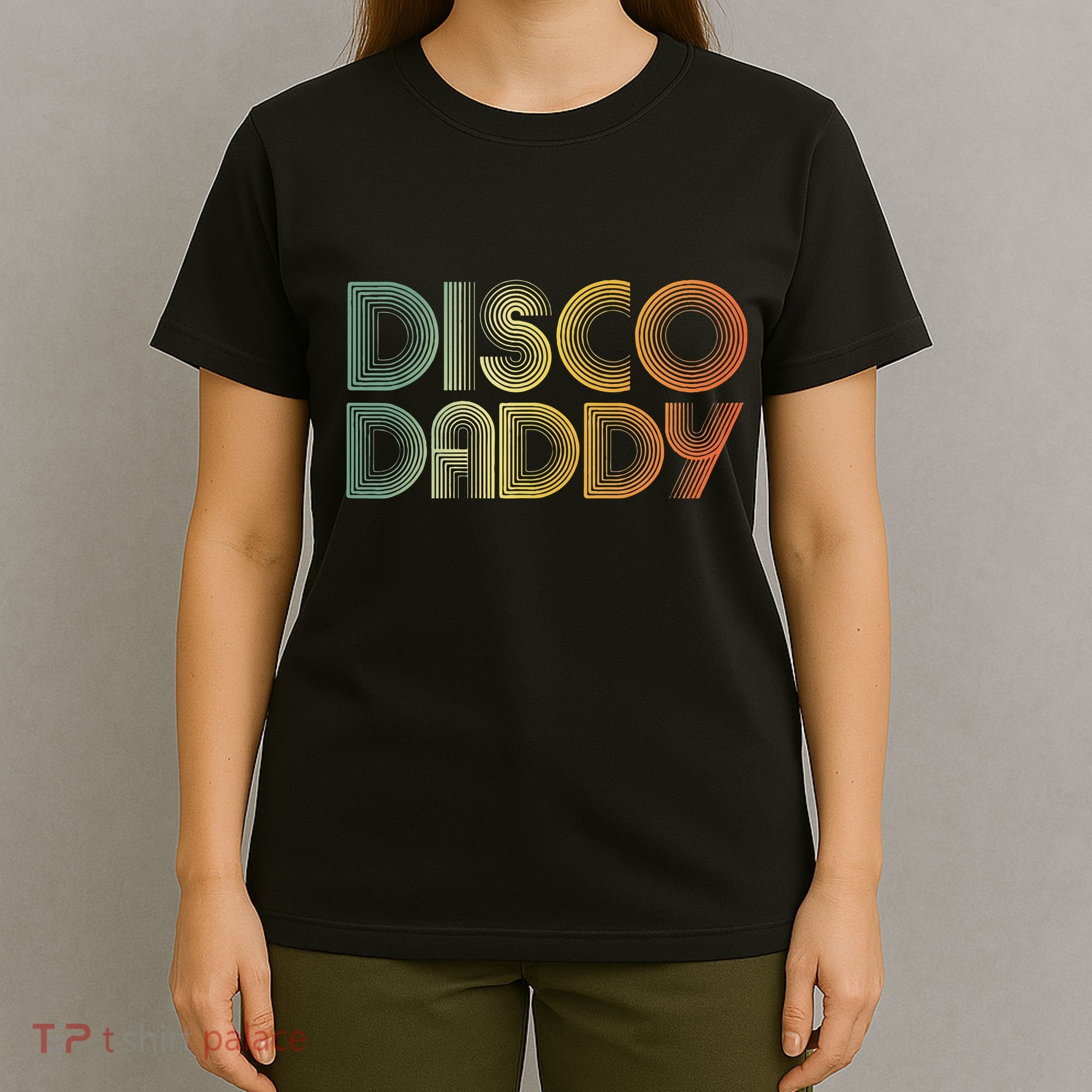 Disco Daddy Retro 60s 70s Party Costume Dad Fathers Day T-Shirt