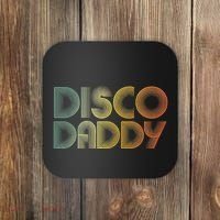 Disco Daddy Retro 60s 70s Party Costume Dad Fathers Day Coaster thumb 0