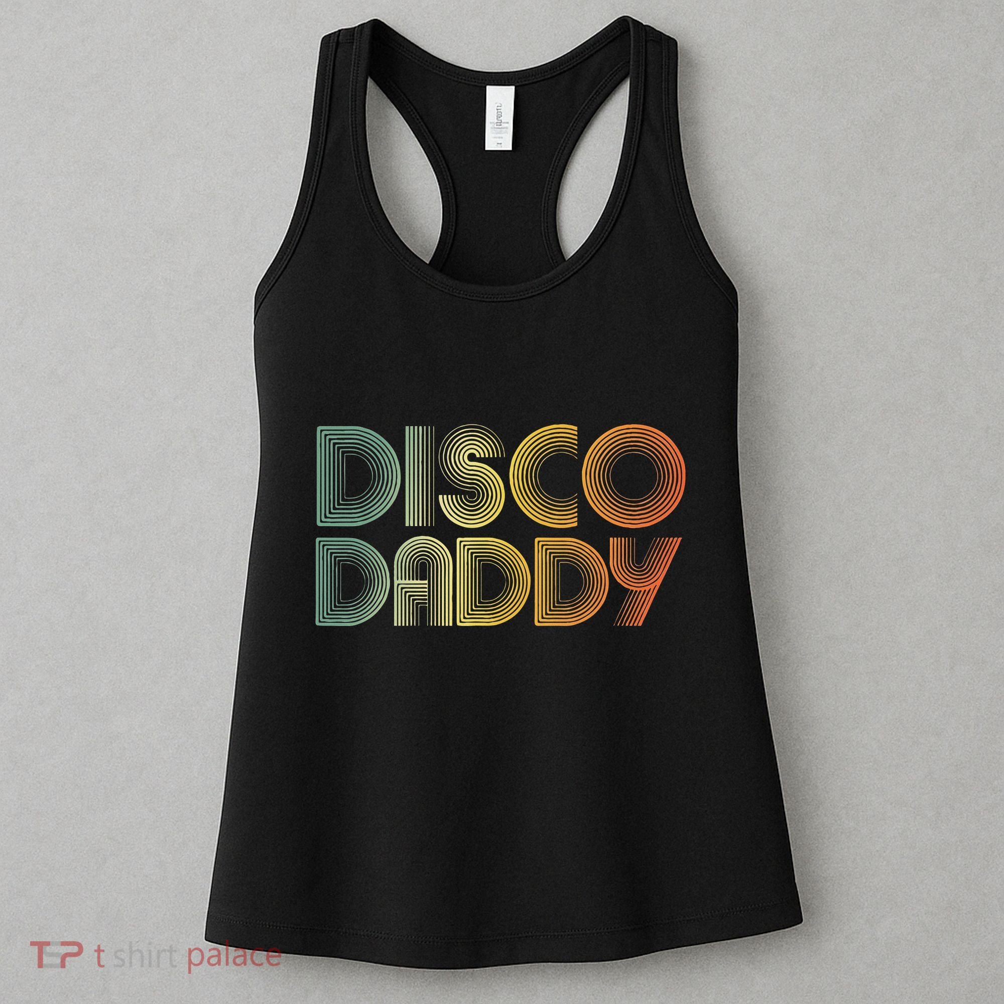 Disco Daddy Retro 60s 70s Party Costume Dad Fathers Day Women's Tank Top