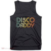 Disco Daddy Retro 60s 70s Party Costume Dad Fathers Day Tank Top thumb 0