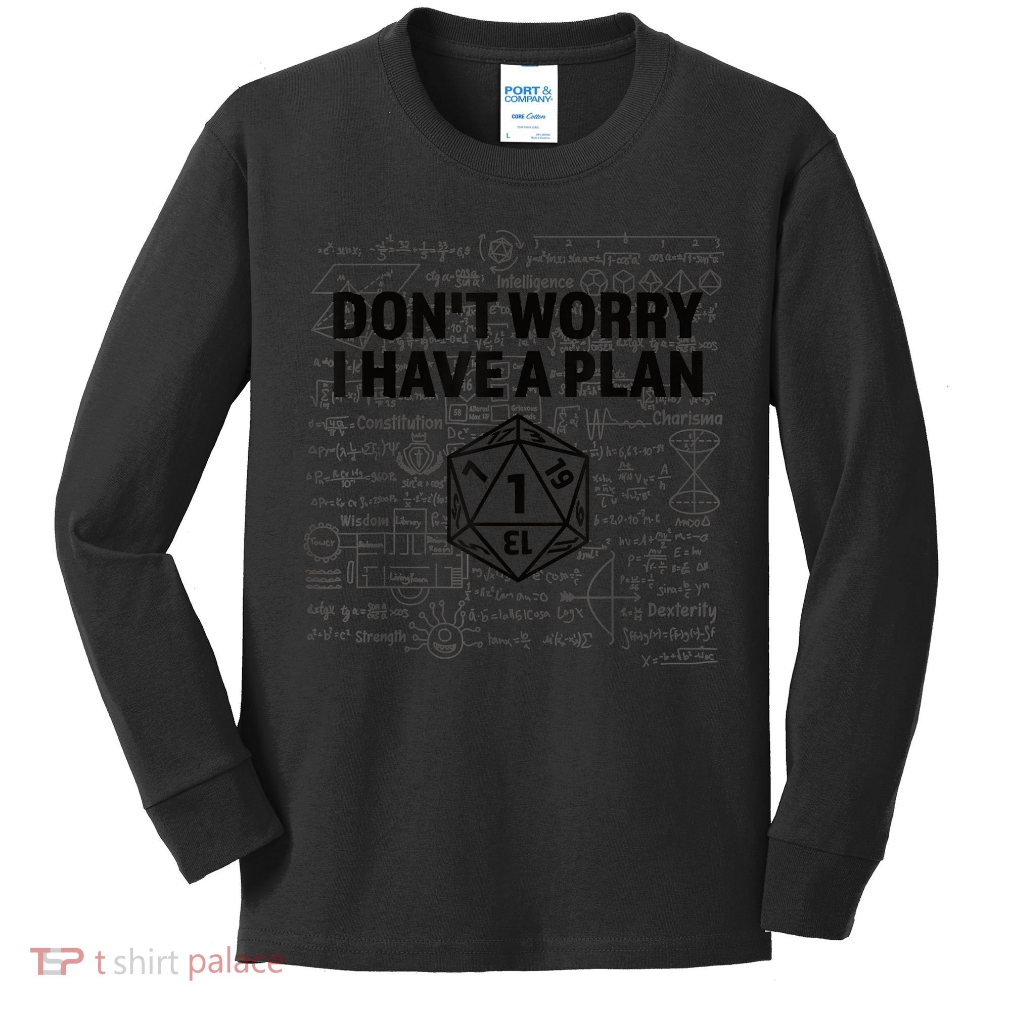 D20 Dice Roll 1 Funny Dungeon Gamer Critical Fail Dragon Kids Long Sleeve Shirt